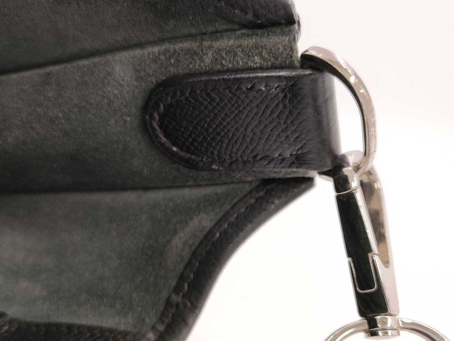 HERMES Evelyn PM Black Shoulder Bag with G Hardware and L Stamp