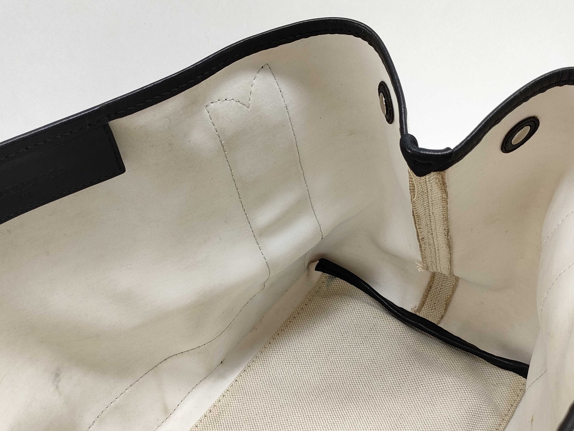 BALENCIAGA Navy Cabas Tote Bag