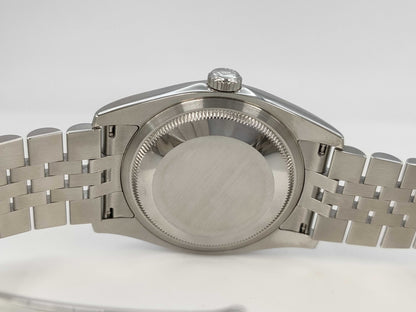 ROLEX 116234 3E625223 Silver Wave Dial Men's Watch