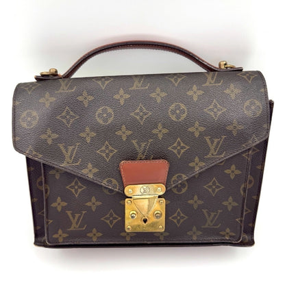 LOUIS VUITTON Monogram Monceau 28 Handbag