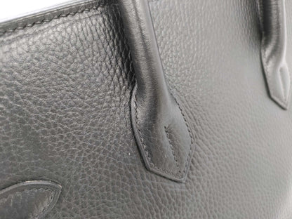 HERMES Birkin 35 Black with Silver Hardware, Handbag A