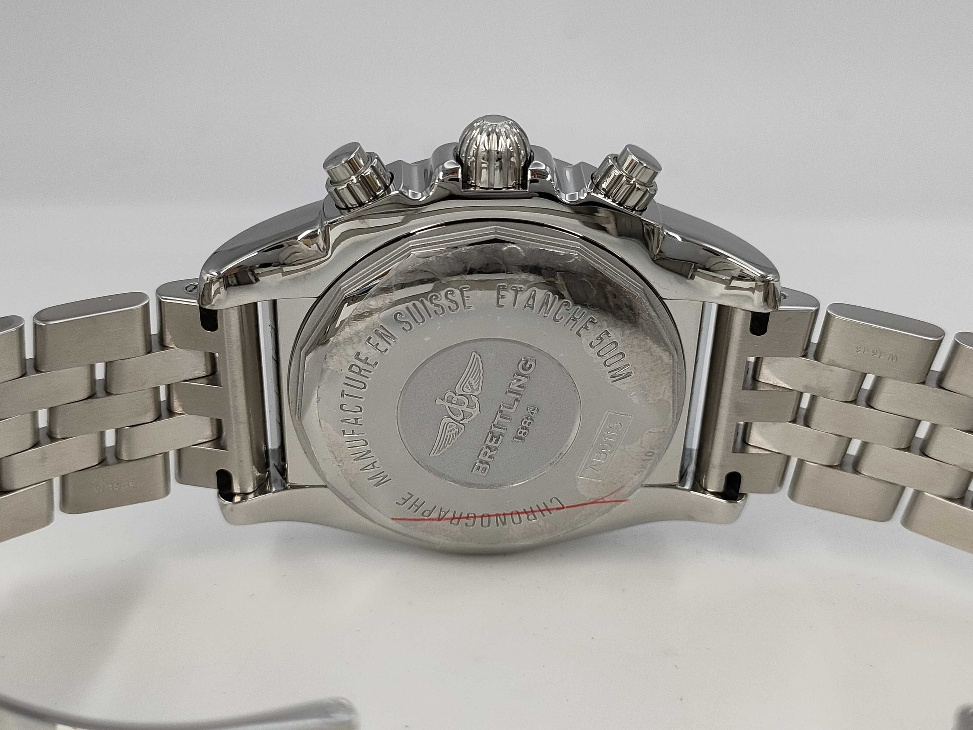 BREITLING BREITLING SS AT Chronomat 44 AB011511 Black Dial Chronograph Date Men's Watch