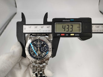 BREITLING BREITLING SS AT Chronomat 44 AB011511 Black Dial Chronograph Date Men's Watch