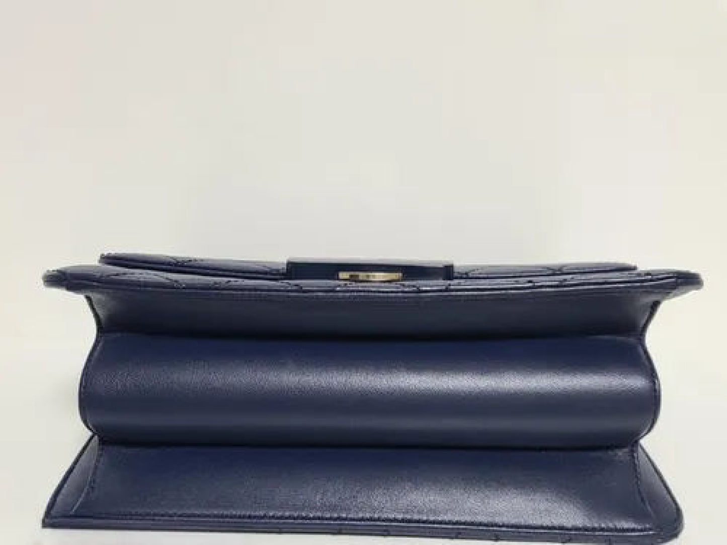 CHANEL Matelasse Navy Shoulder Bag
