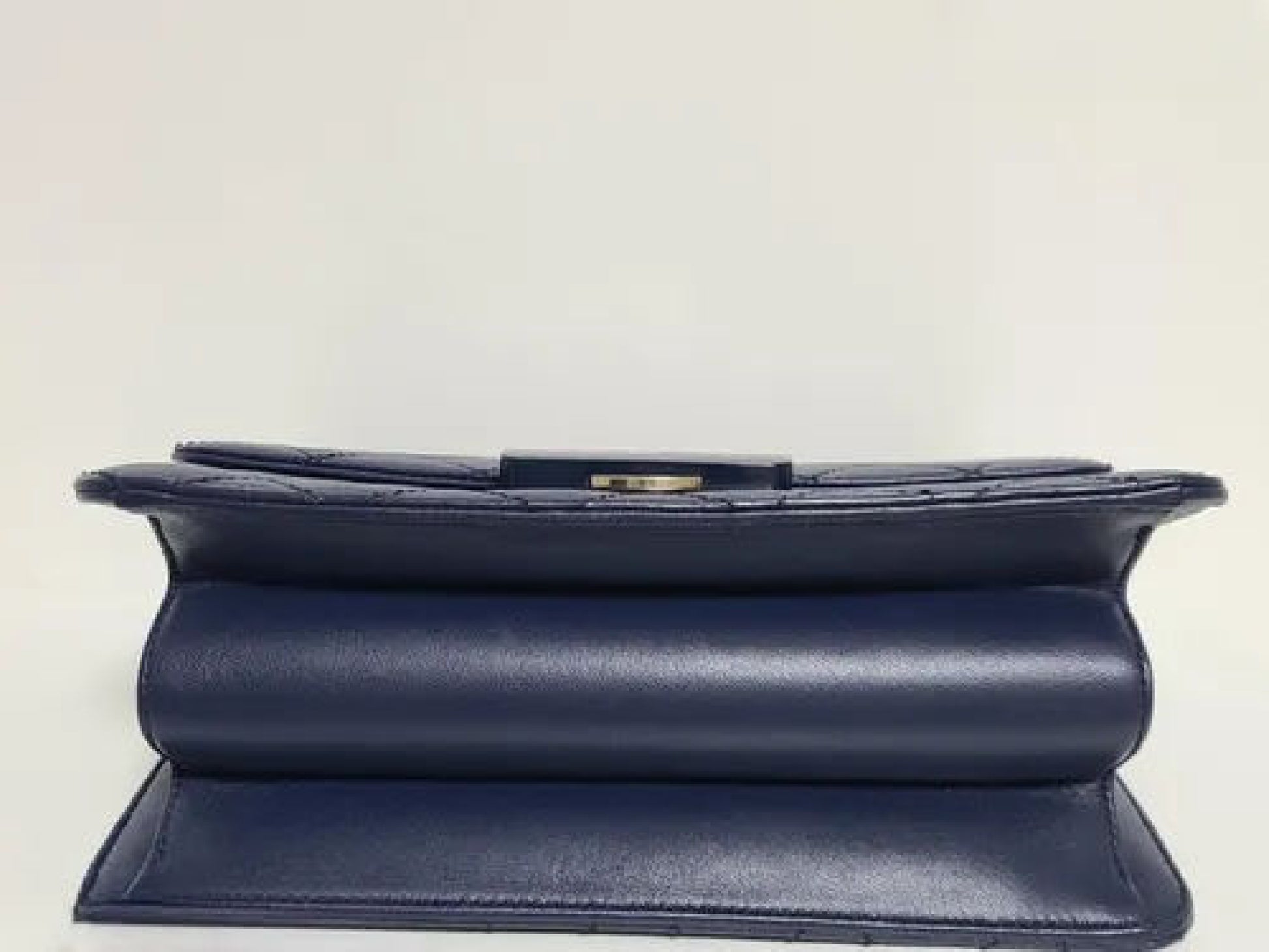 CHANEL Matelasse Navy Shoulder Bag