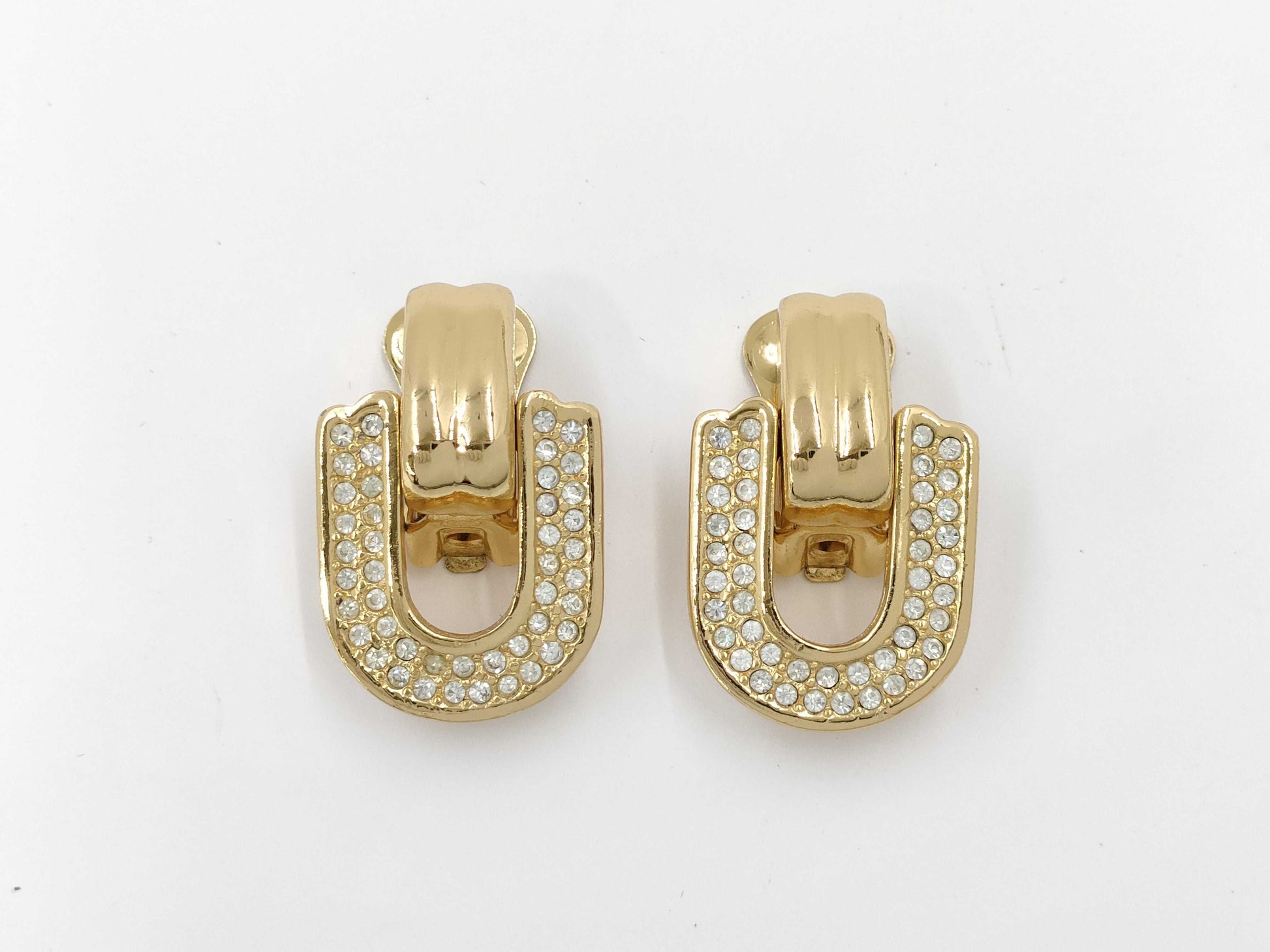 (10461_0345) Dior Rhinestone Earrings Earrings