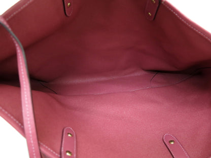(10463_0072) COACH COACH 5-Point Mountain Signature PVC Canvas Leather Shoulder Hand Tote Bag Tote Bag
