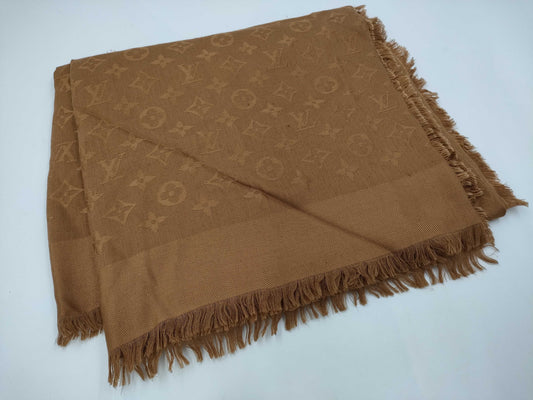 (10462_0024) LOUIS VUITTON M71339 Shawl Stole Monogram Silk x Wool Other Apparel