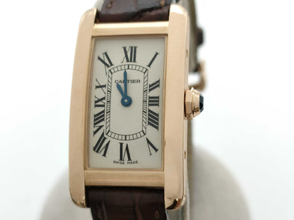 Cartier Tank Américaine SM W2607456 250377966QX Quartz K18 Women's Watch