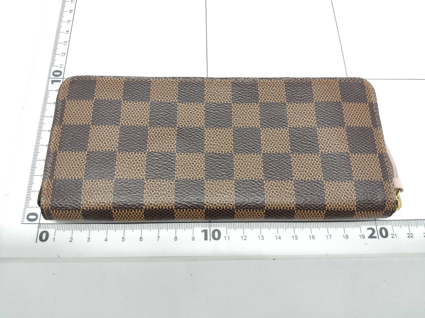 LOUIS VUITTON N41626 Damier Portefeuille Clemence Long Wallet Rose Ballerine Wallet