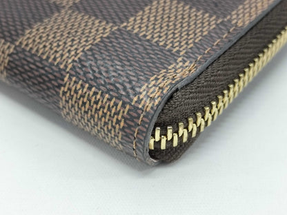 LOUIS VUITTON N41626 Damier Portefeuille Clemence Long Wallet Rose Ballerine Wallet
