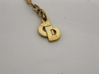 (10461_0340) Dior Dior Necklace CD Logo Rhinestone Necklace