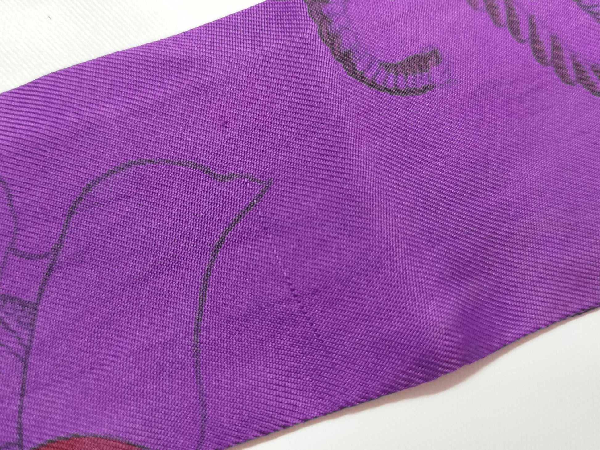(10462_0107) HERMES Twily Twily Purple Scarf
