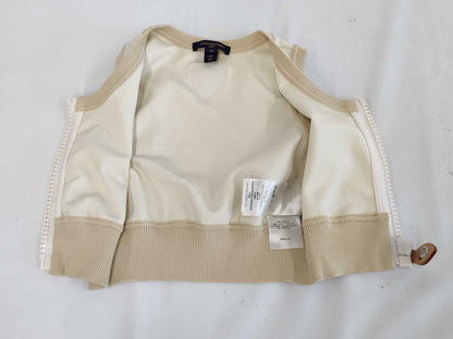 (10462_0009) LOUIS VUITTON 23 Year Old Zip-Up Sleeveless Cropped Top Beige Size XS Top