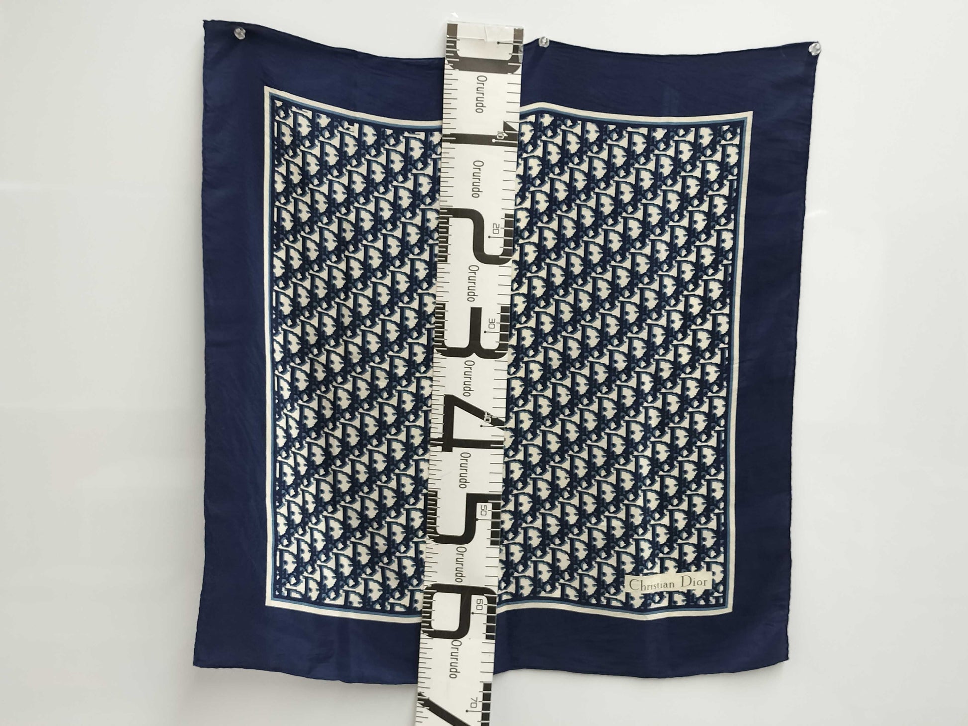 (10462_0345) Dior Christian Dior Dior Trotter Scarf Silk Scarf
