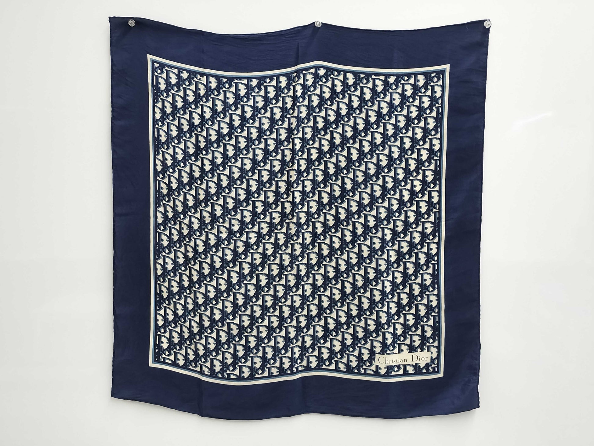 (10462_0345) Dior Christian Dior Dior Trotter Scarf Silk Scarf