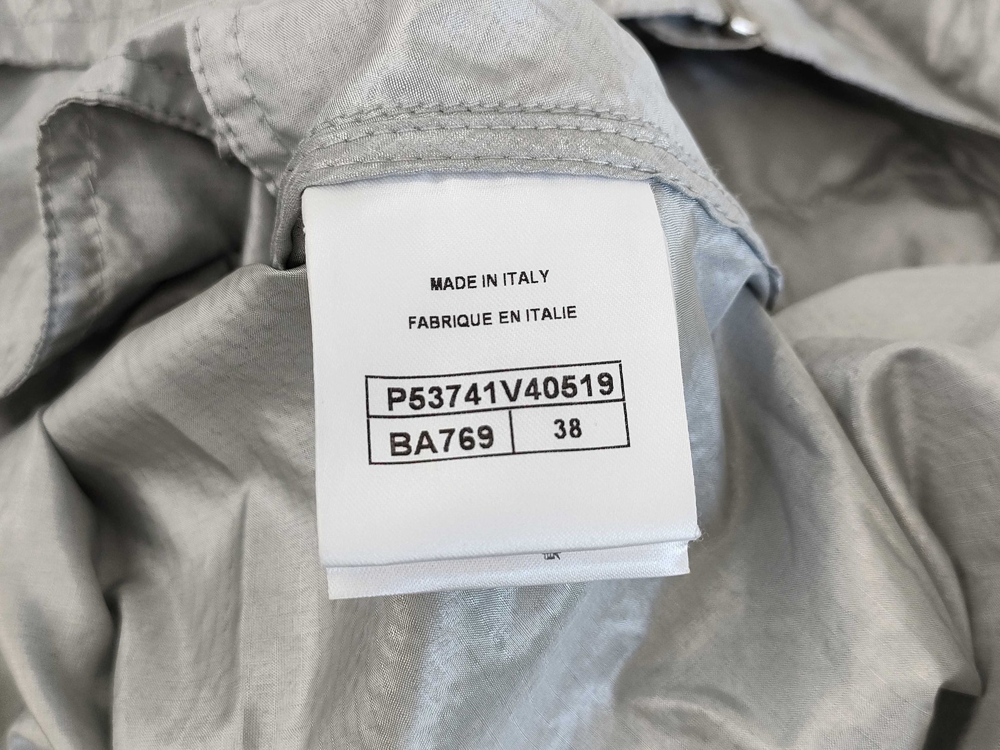 (10462_0122) CHANEL CHANEL Grey Silver Blouson Jumper Size 38 Shared Cloth Jacket