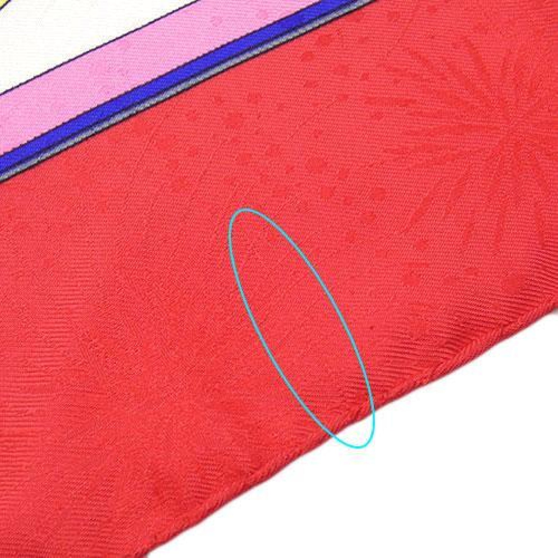 (10462_0061) HERMES Scarf HERMES Carre 90 Silk FEUX DARTIFICE Flame of Finesse Red Women's Scarf