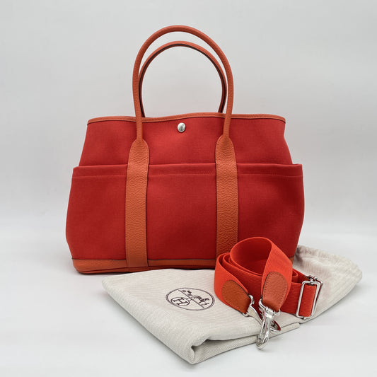 HERMES Garden Pocket X Engraved Handbag