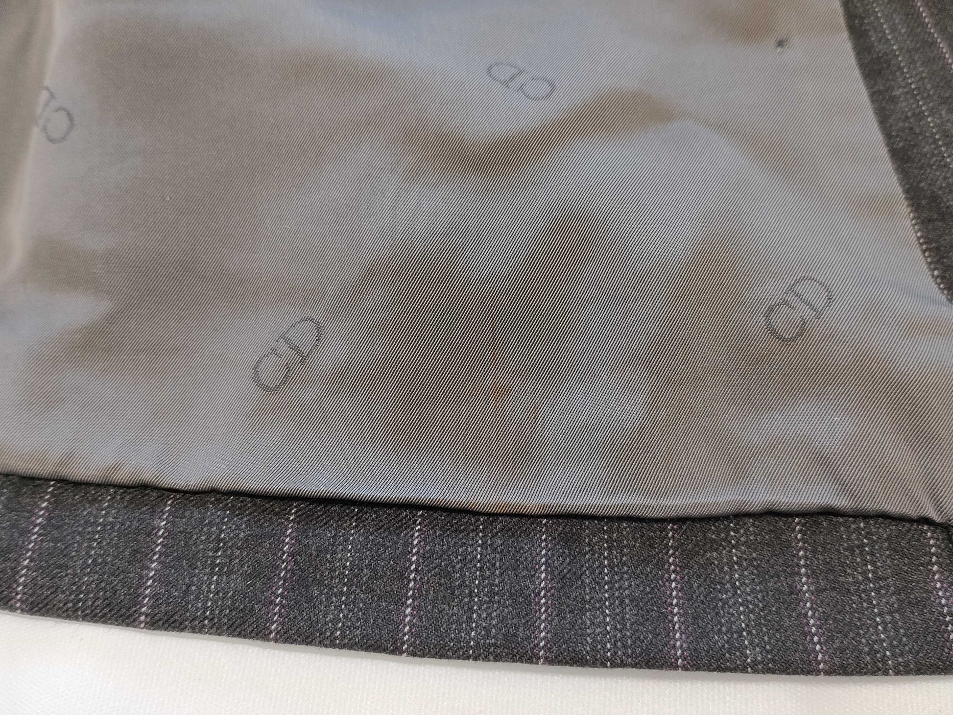 (10462_0351) Dior Christian Dior Men's Jacket Size 57 Striped Double Pants Set Jacket
