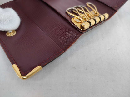 (10461_0069) Cartier CARTIER Key Case 4 Mastline Key Case Keychain
