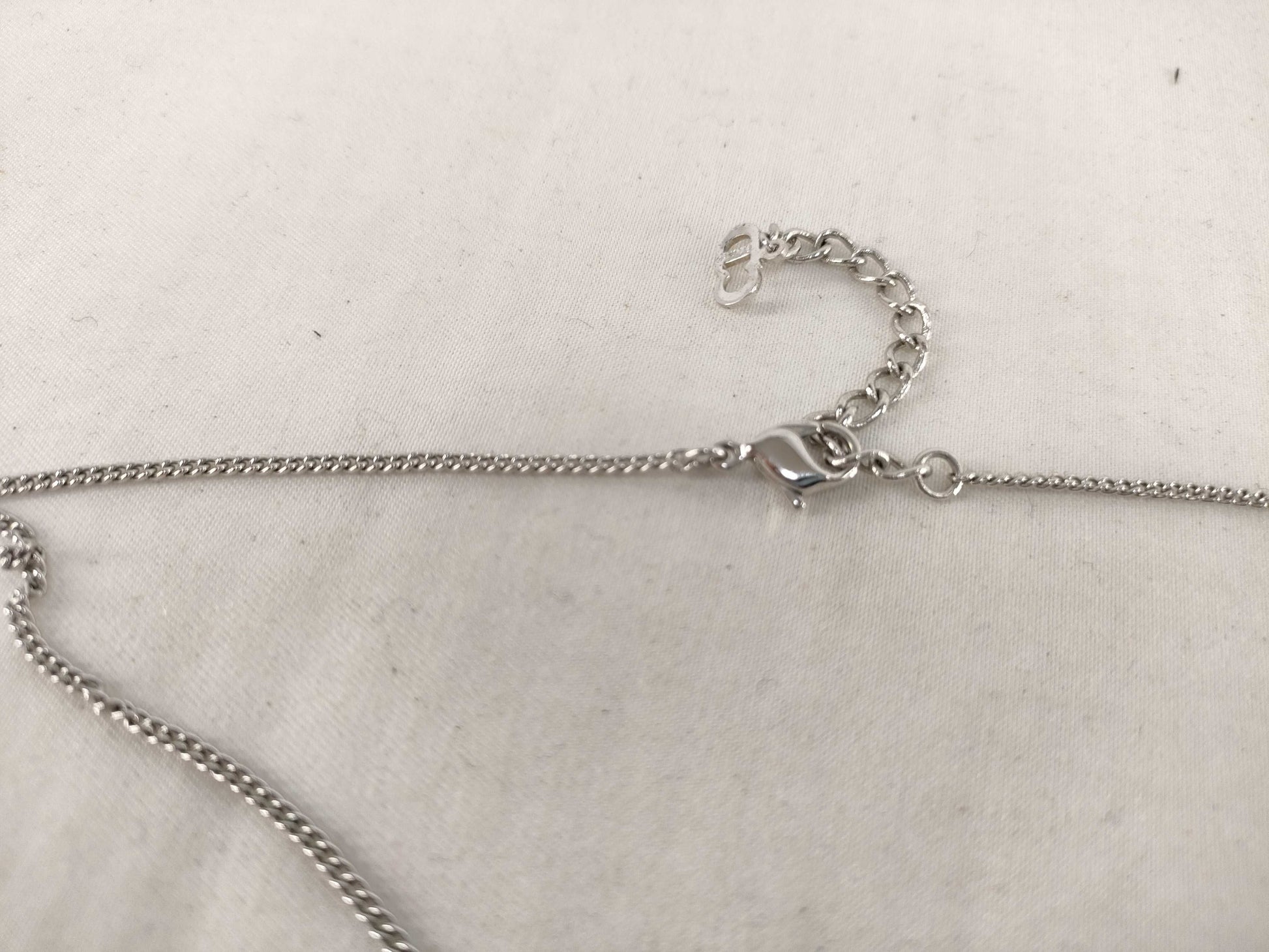 (10461_0358) Dior Dior Necklace Heart CD Logo Necklace