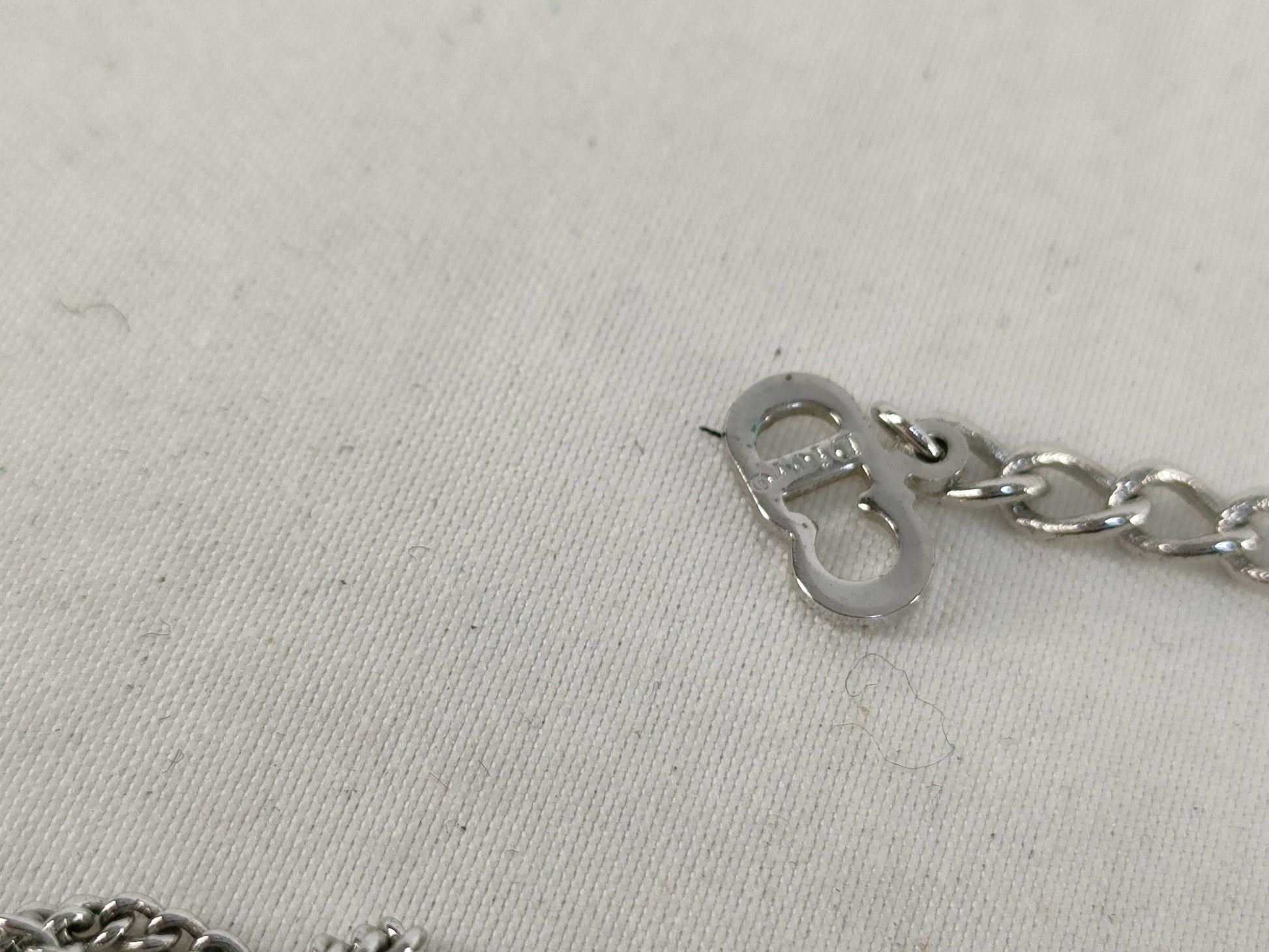 (10461_0358) Dior Dior Necklace Heart CD Logo Necklace