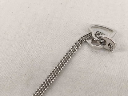 (10461_0358) Dior Dior Necklace Heart CD Logo Necklace