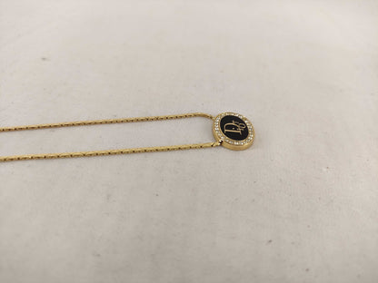 (10461_0356) Dior Dior Necklace Rhinestone Logo Stone Removal Necklace