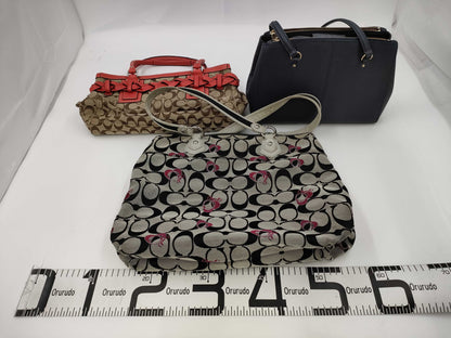 (10463_0073) COACH Coach Bag 3-Piece Set Bag