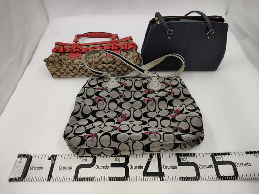 (10463_0073) COACH Coach Bag 3-Piece Set Bag