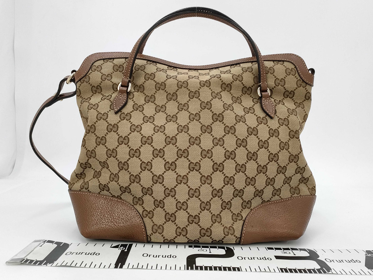 GUCCI GG Canvas Shoulder Bag 353120 002123 Beige Handbag