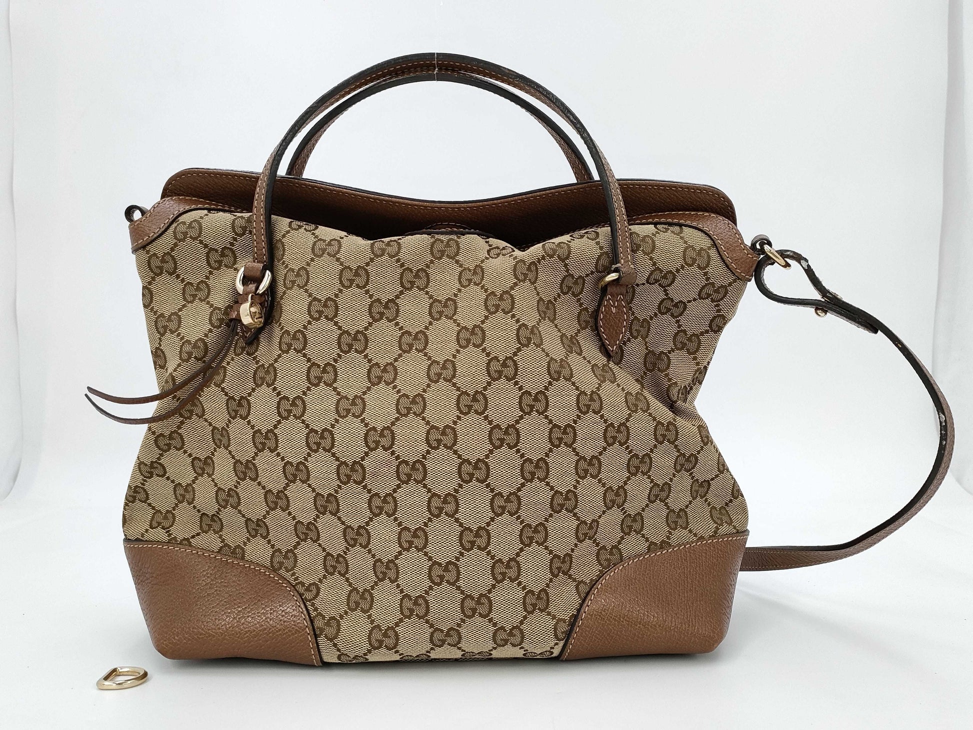 GUCCI GG Canvas Shoulder Bag 353120 002123 Beige Handbag