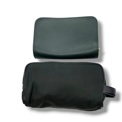 (10463_0006) LOUIS VUITTON 2 Pieces Taiga Clutch Bag Second Bag Business Bag Clutch Bag