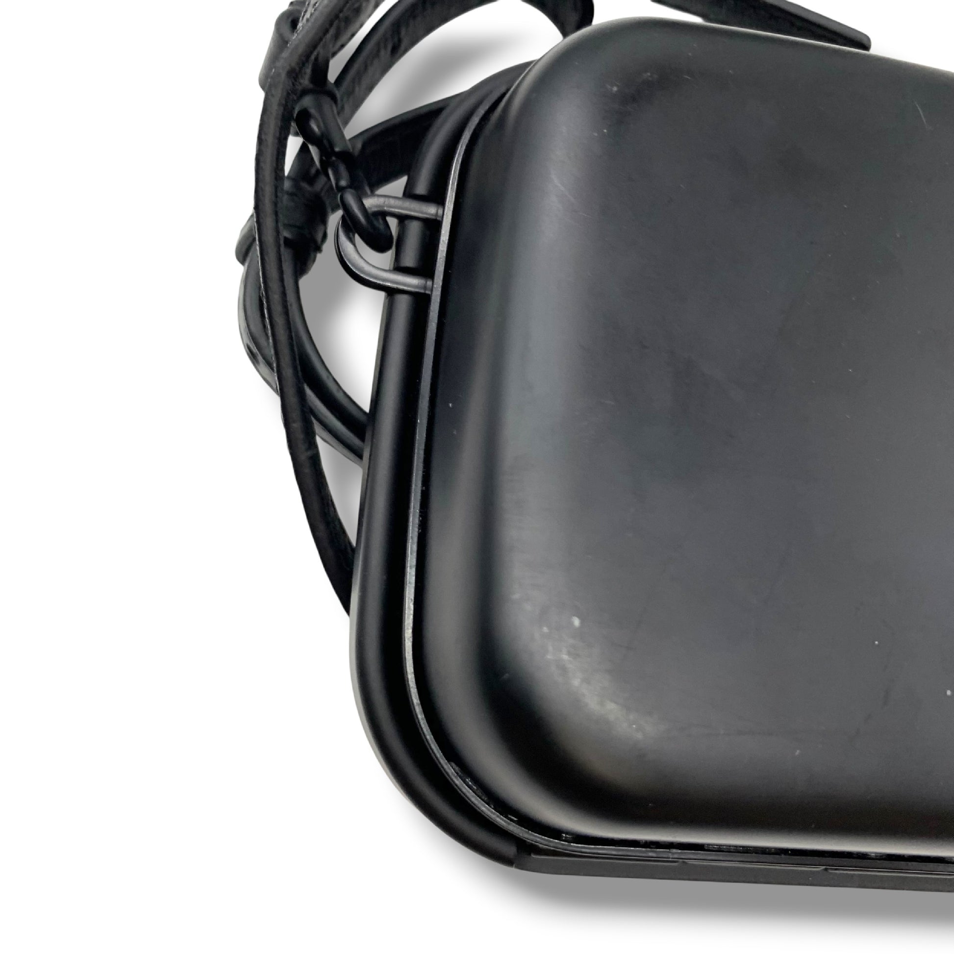 (10460_0218) BALENCIAGA BALENCIAGA Black Lunch Box Mini Shoulder Bag Shoulder Bag
