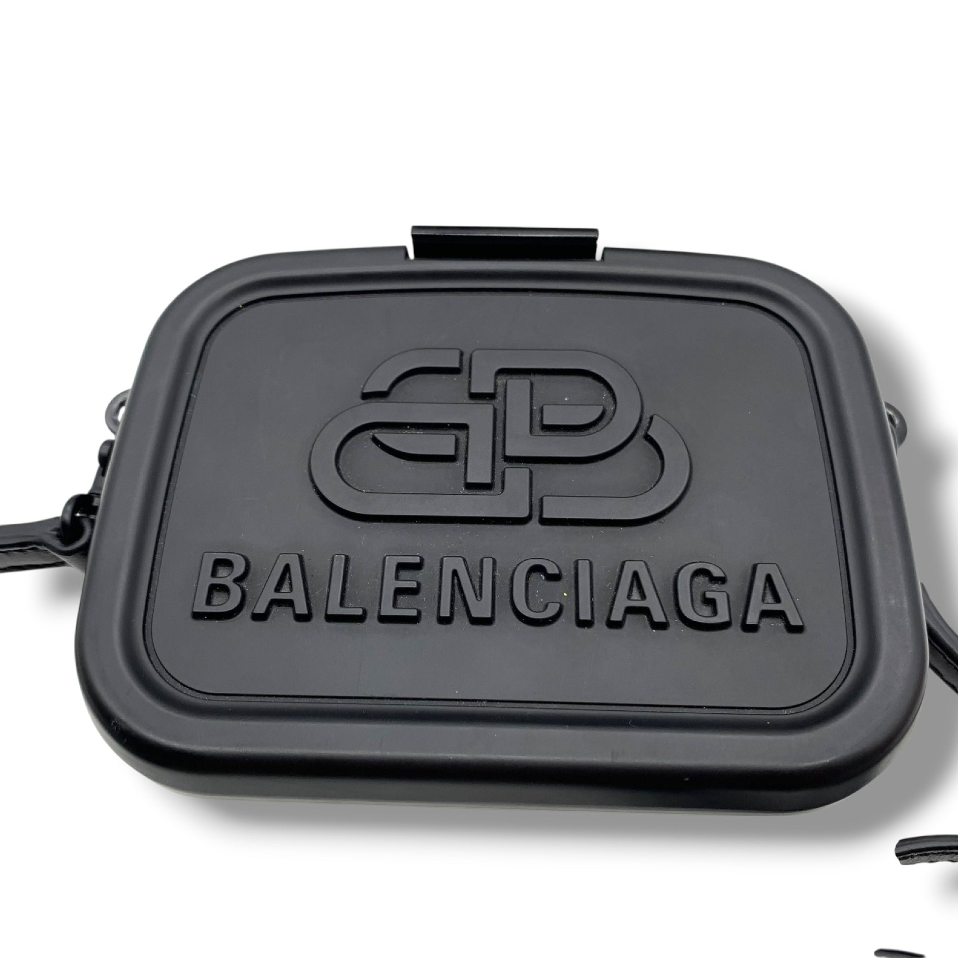 (10460_0218) BALENCIAGA BALENCIAGA Black Lunch Box Mini Shoulder Bag Shoulder Bag