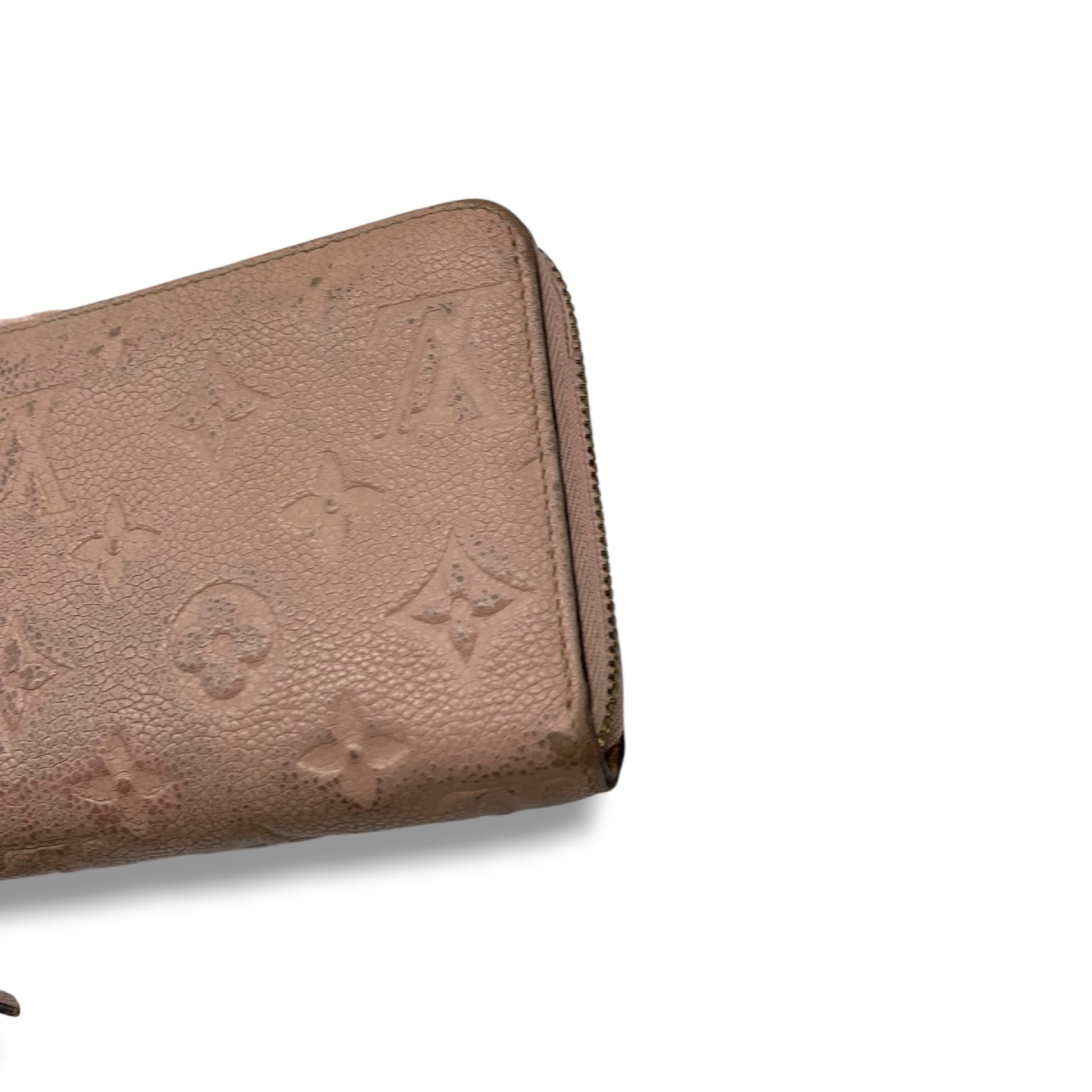 LOUIS VUITTON Empreinte Round Zip Wallet Pink Wallet