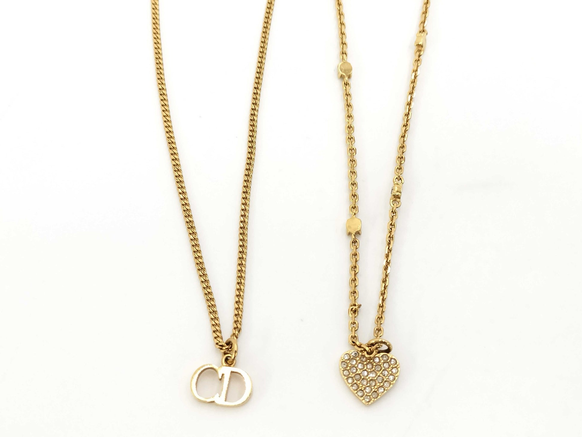 (10461_0346) Dior CLAIR D LUNE Necklace GP Gold Necklace