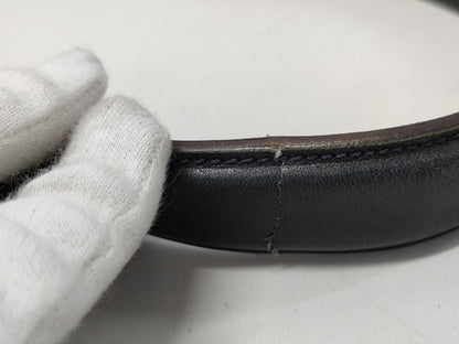 GUCCI Gucci Leather Hand Bag in Navy