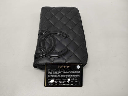 CHANEL Cambon Wallet Black Wallet