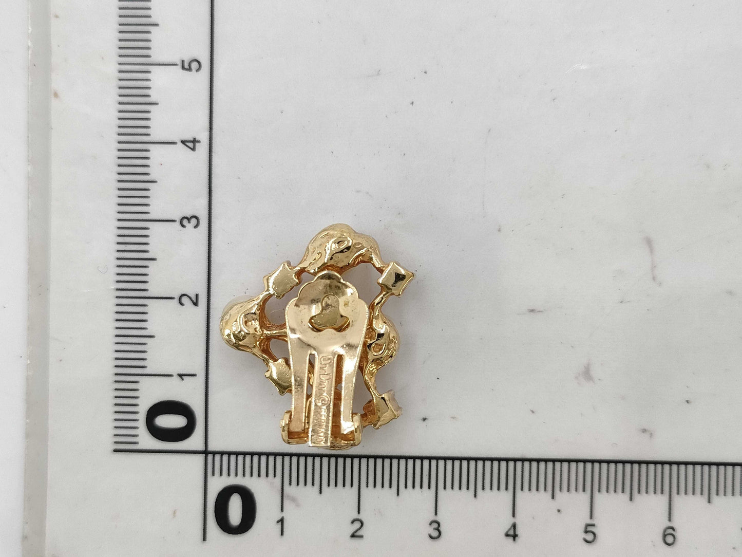 (10461_0344) Dior DIOR Dior Gold Pearl Earrings Earrings