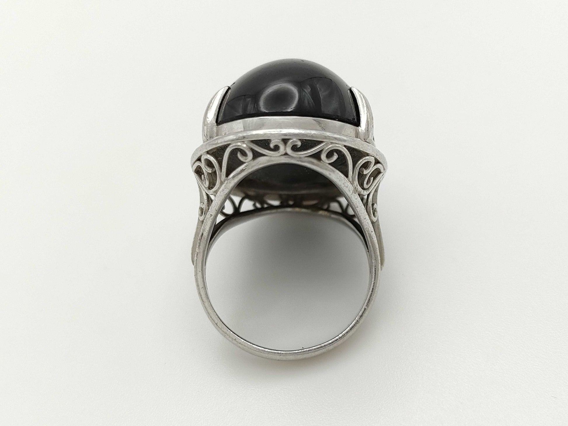 Colored Stone PT900 Ring 24.3g 