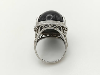Colored Stone PT900 Ring 24.3g 