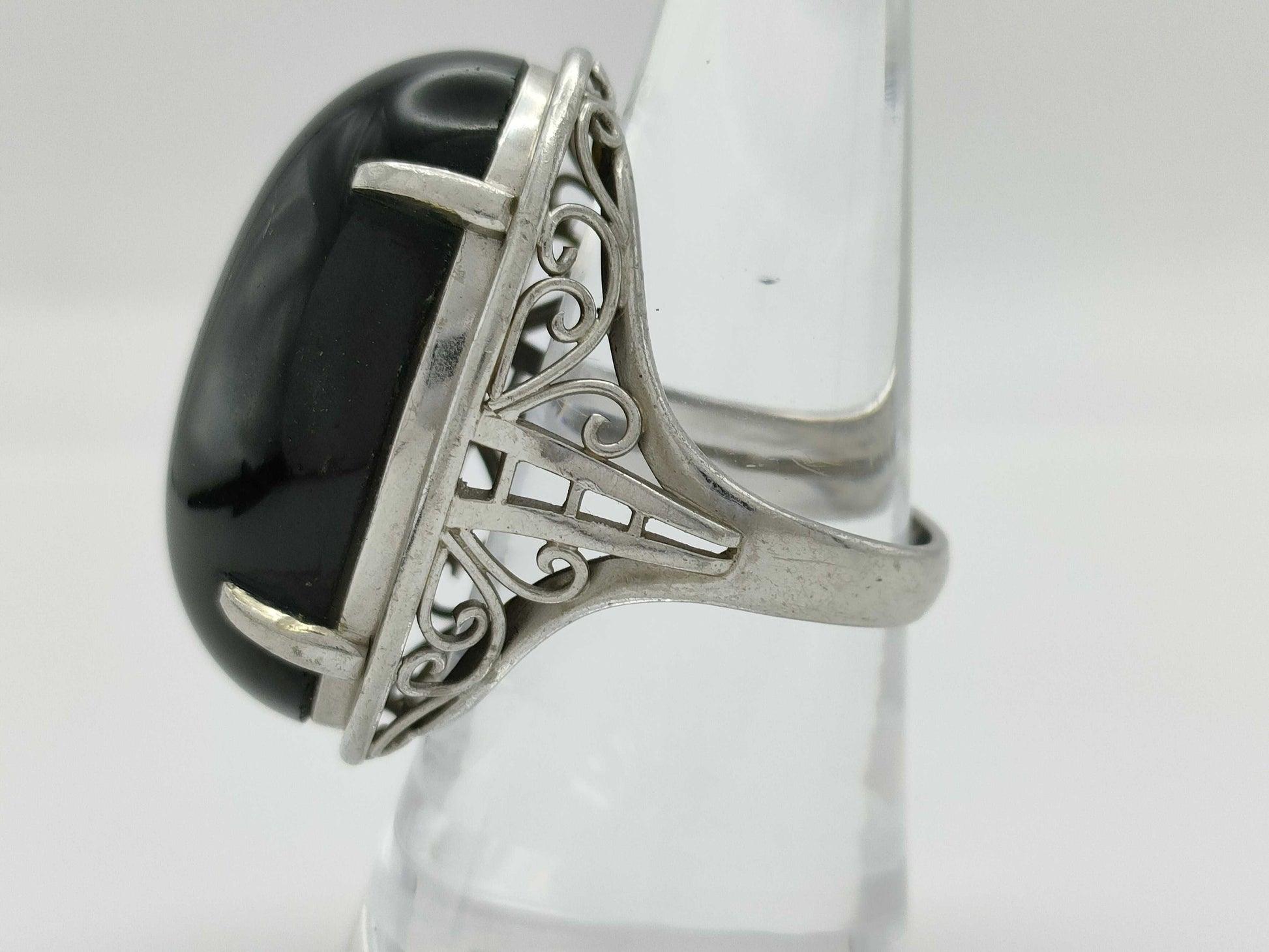 Colored Stone PT900 Ring 24.3g 