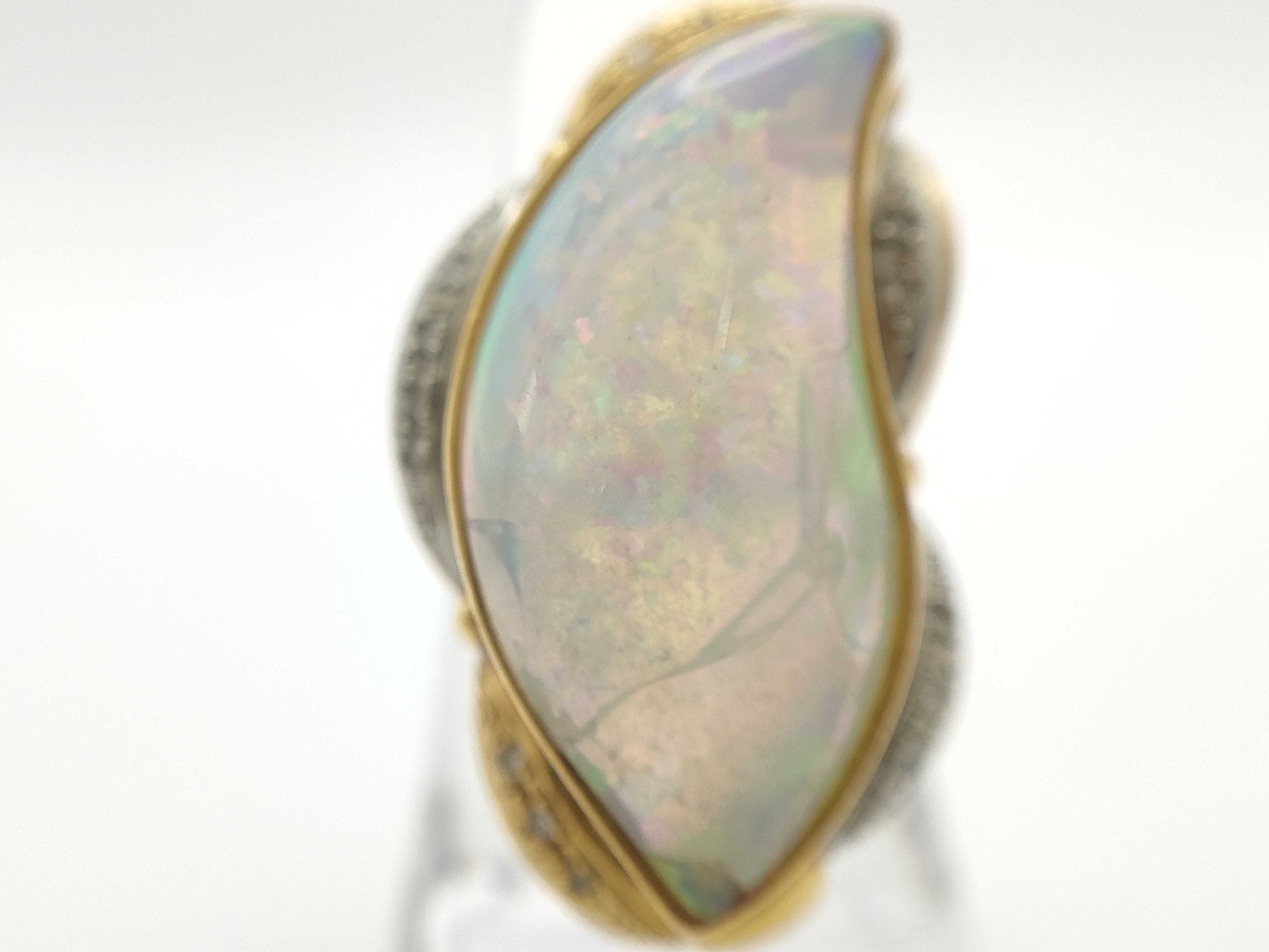 OP 7.33ct D 0.15ct K18/PT900 14.5g Ring 