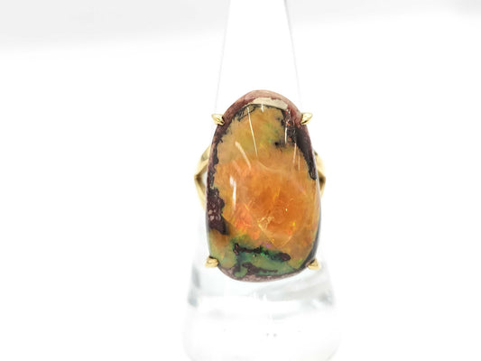 Colored Stone K18 10.6g Ring 