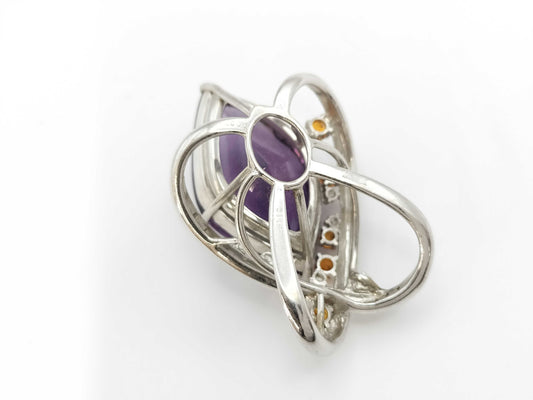 AM31.14ct, Colored Stone 0.75ct, D0.37ct, K18WG 23.4g Pendant Top 