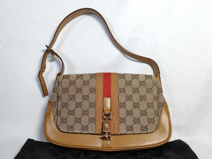 GUCCI Jackie One-Shoulder Shima Shoulder Bag