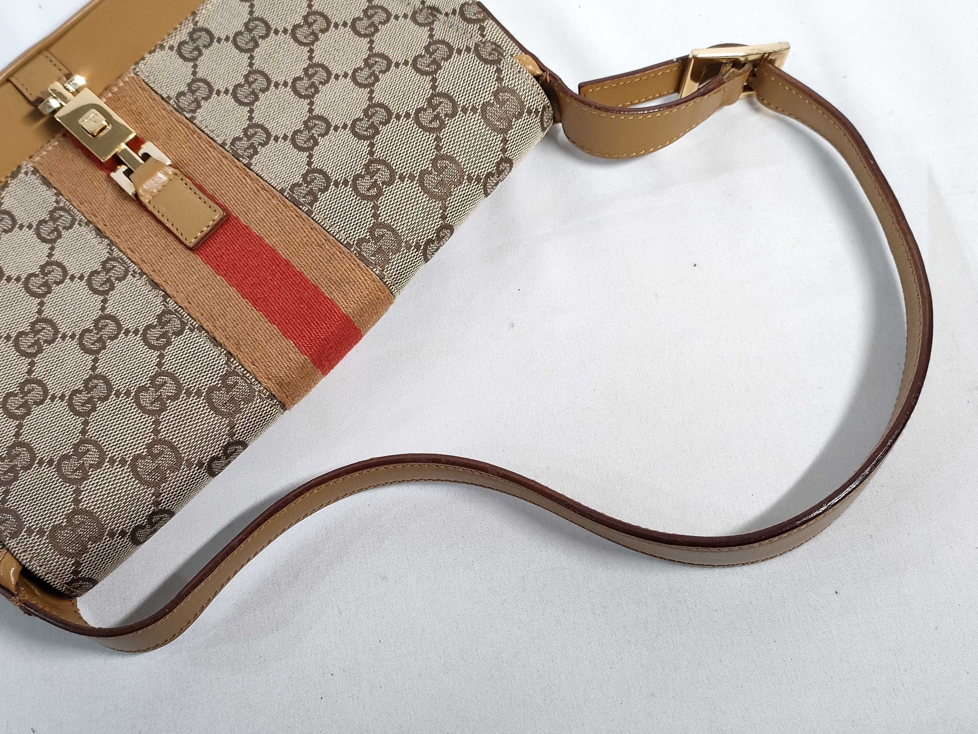 GUCCI Jackie One-Shoulder Shima Shoulder Bag