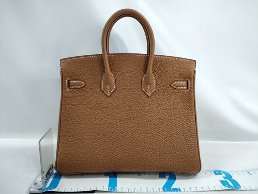 HERMES Birkin 25 Togo Gold K Stamped Handbag
